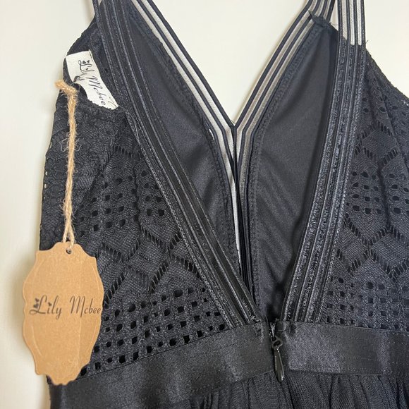 Lily McBee black lace and tulle dress - Picture 5 of 8